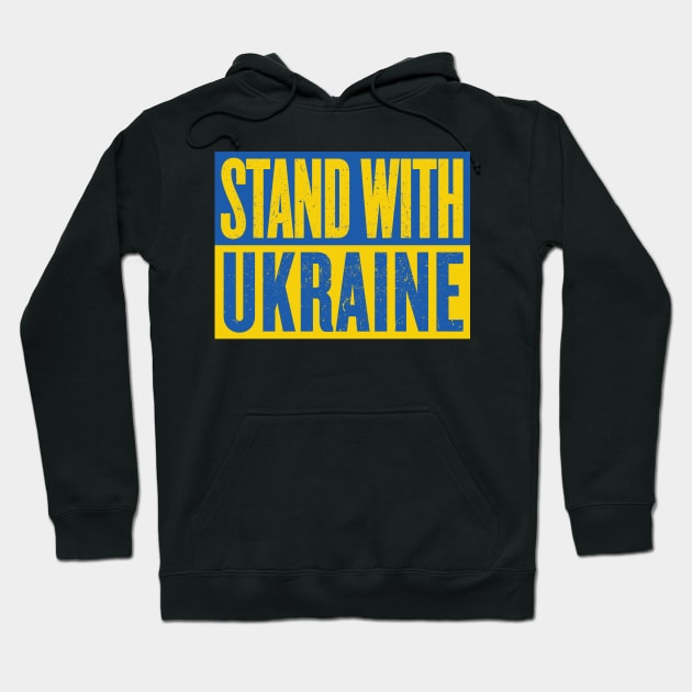 Stand With Ukraine Hoodie by fullgrownham